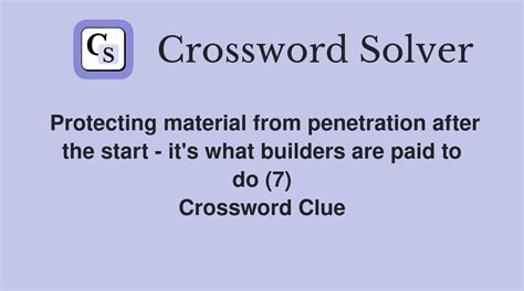 penetration crossword clue